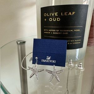 Swarovski Star Starfish Earrings - Perfect Condition But Need New Earring Back